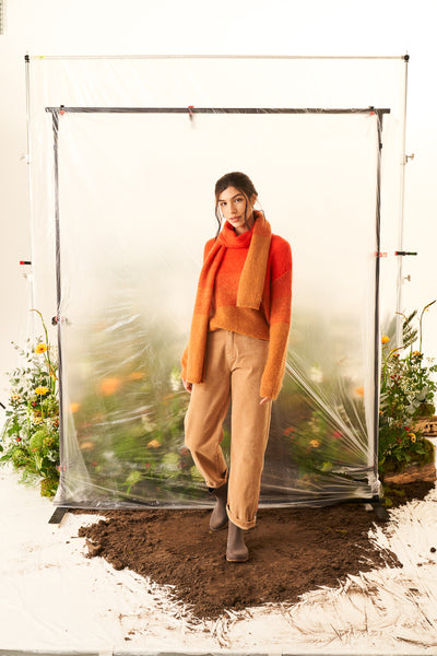 Dreamy Carry Over Sweater Dreamy Red / Caramel