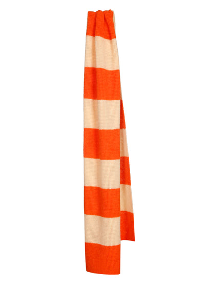 Spacy Striped Scarf Orange / Sand
