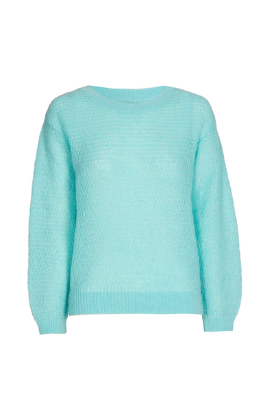 Sweety Roundneck Sweater Aqua / Blue