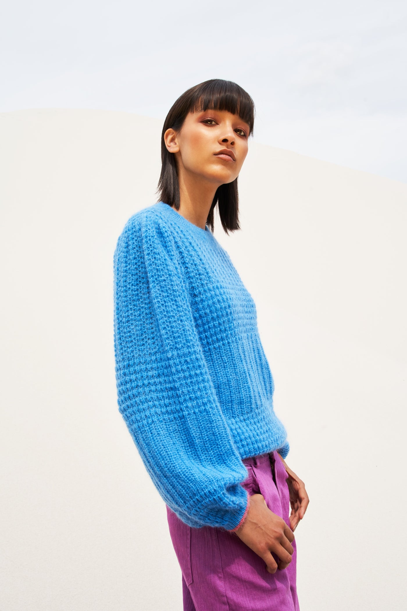 Shimmer Sweater Azure